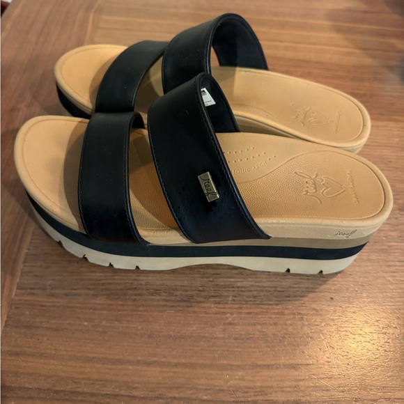 Reef banded horizon platform sandals - Picture 5 of 7